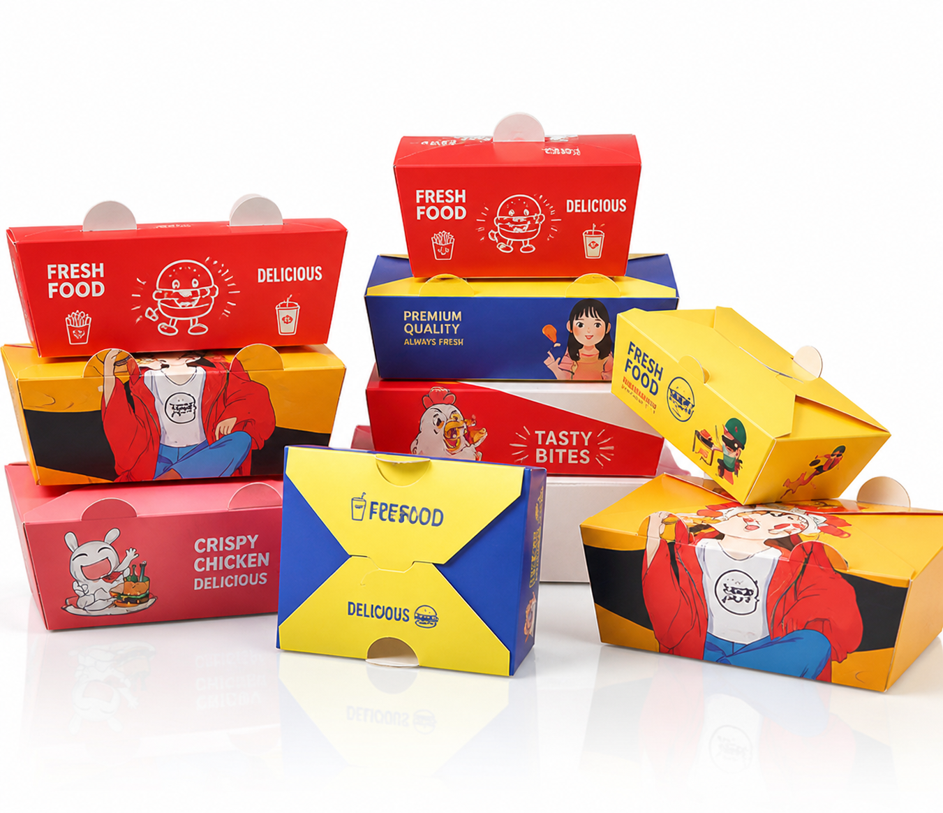 White card meal box