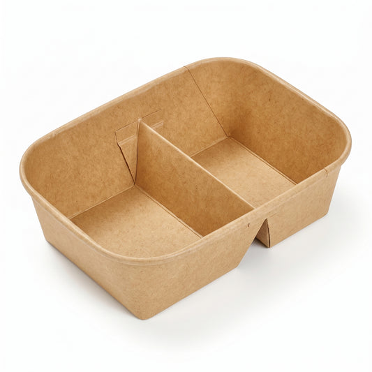 Kraft paper compartment box