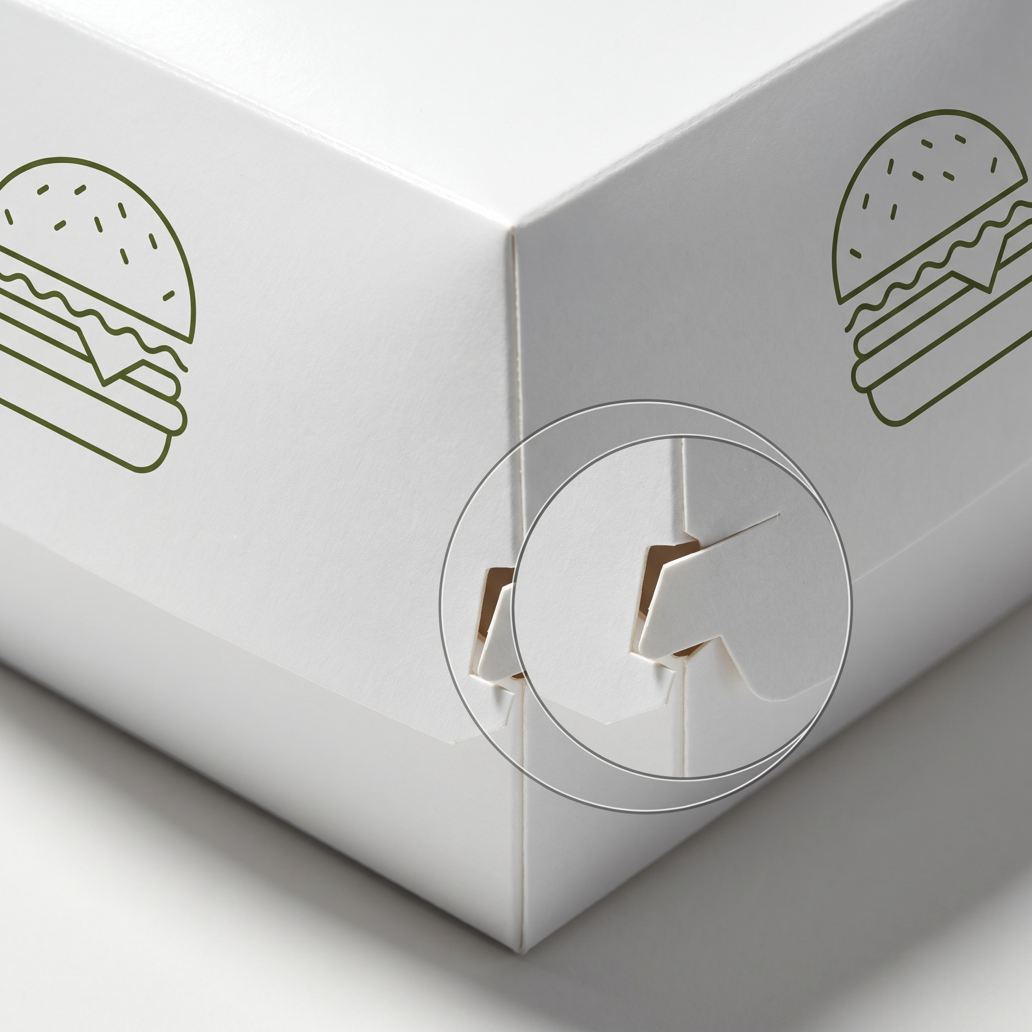 Custom Printed Compostable Burger Box