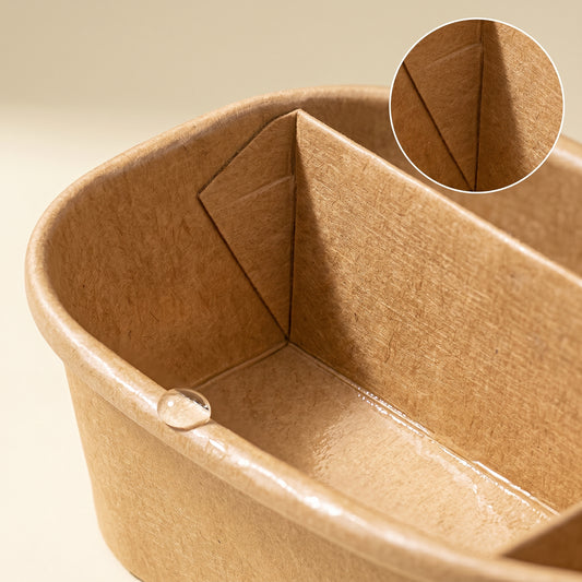 Kraft paper compartment box