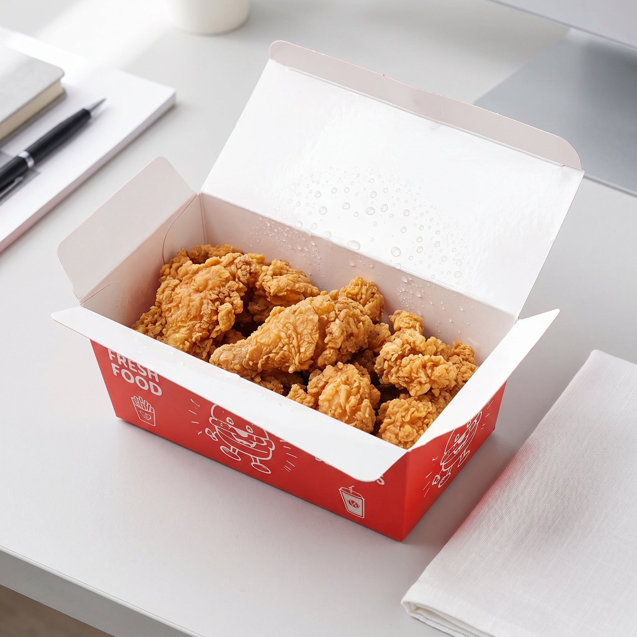 White card meal box
