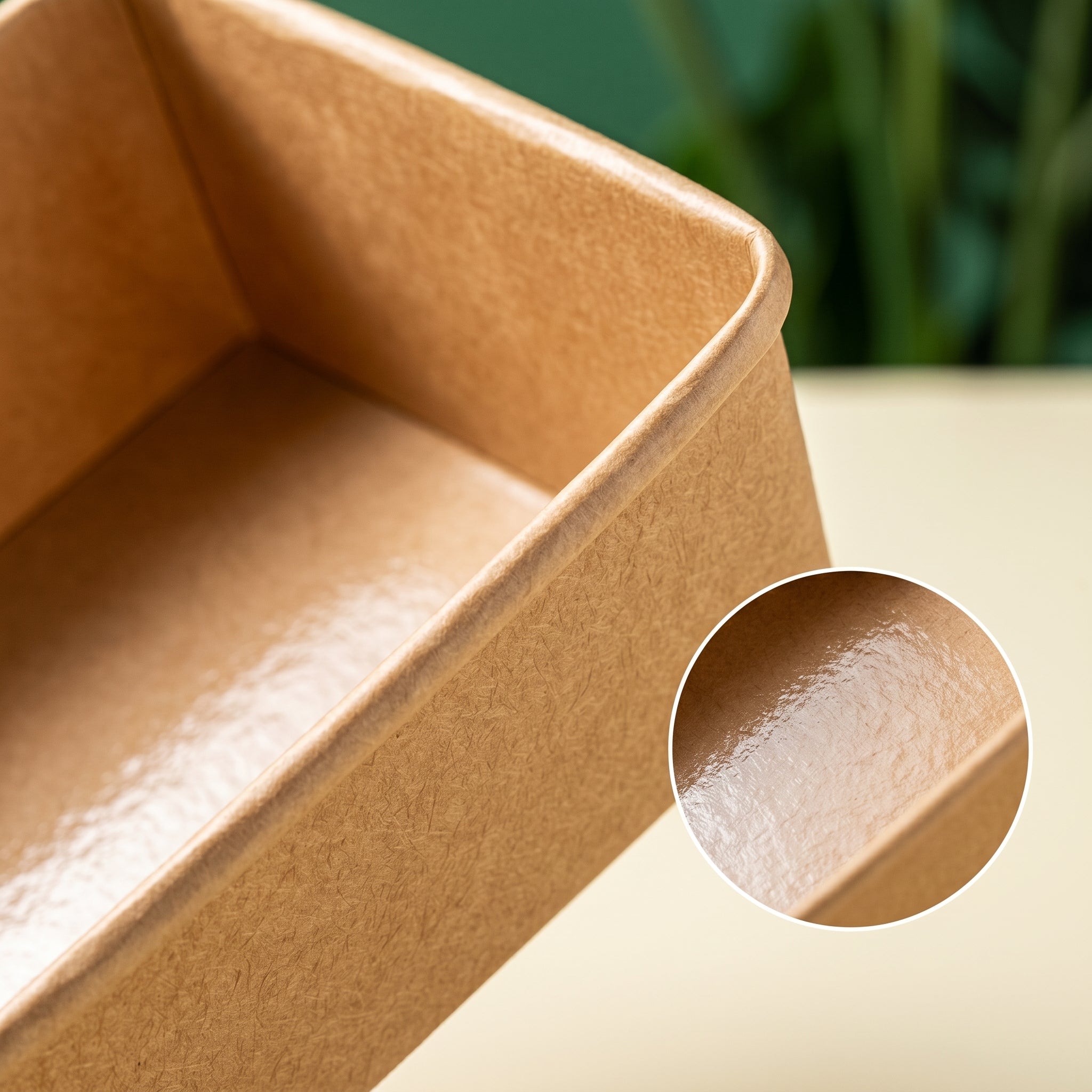 Kraft paper grid paper bowl