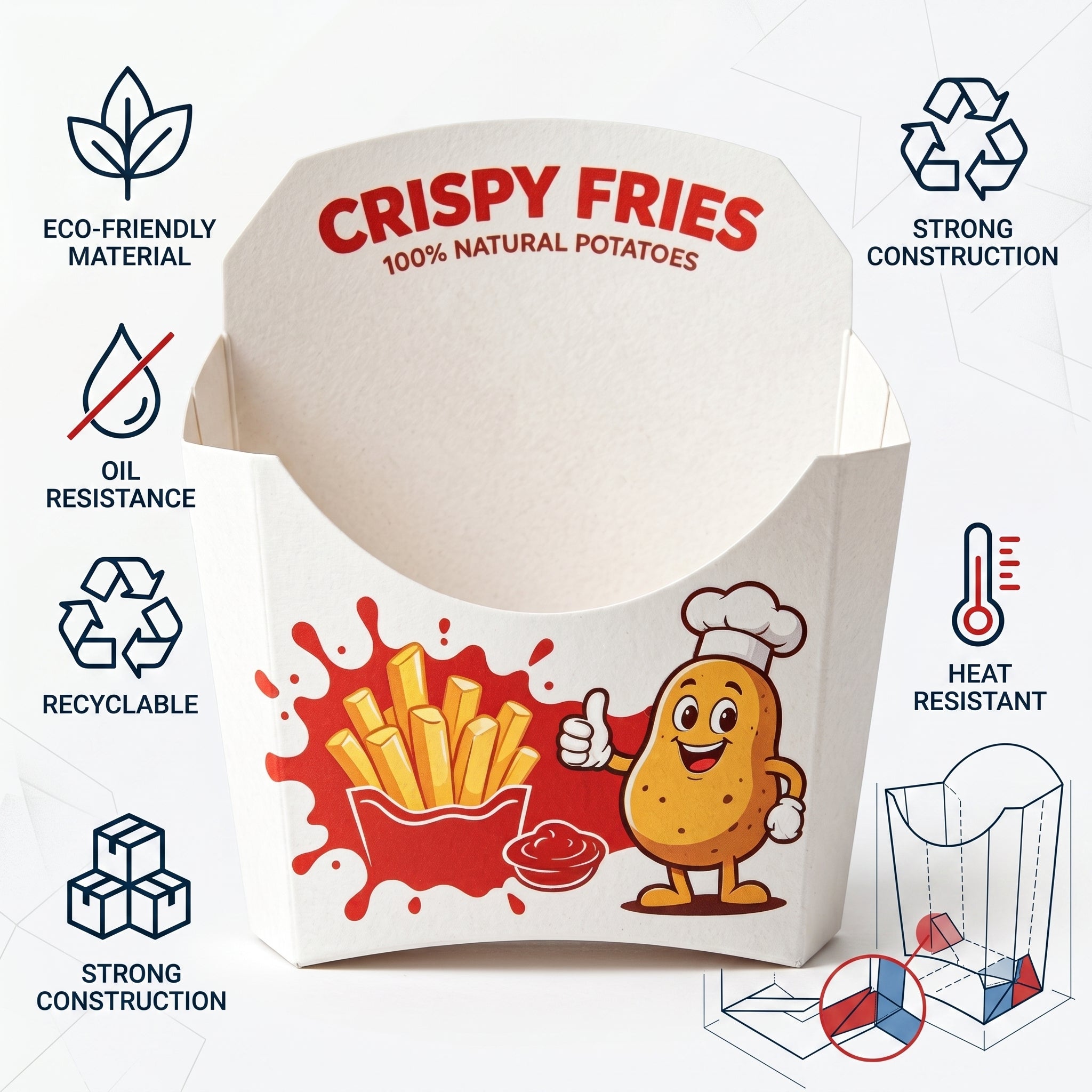 French fries box