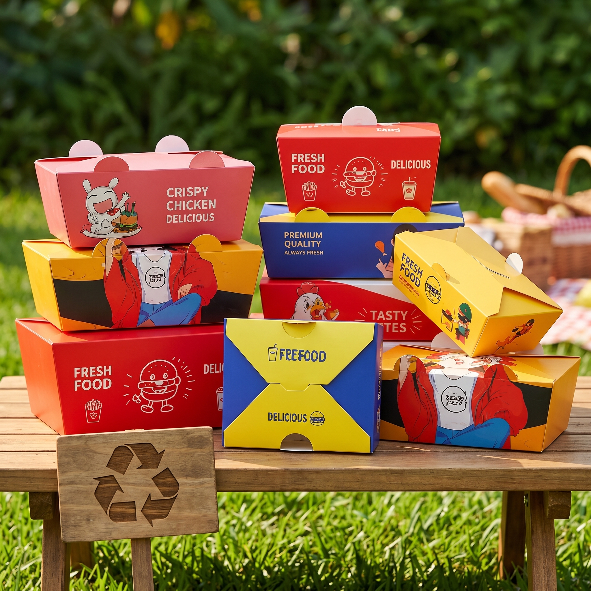 White card meal box